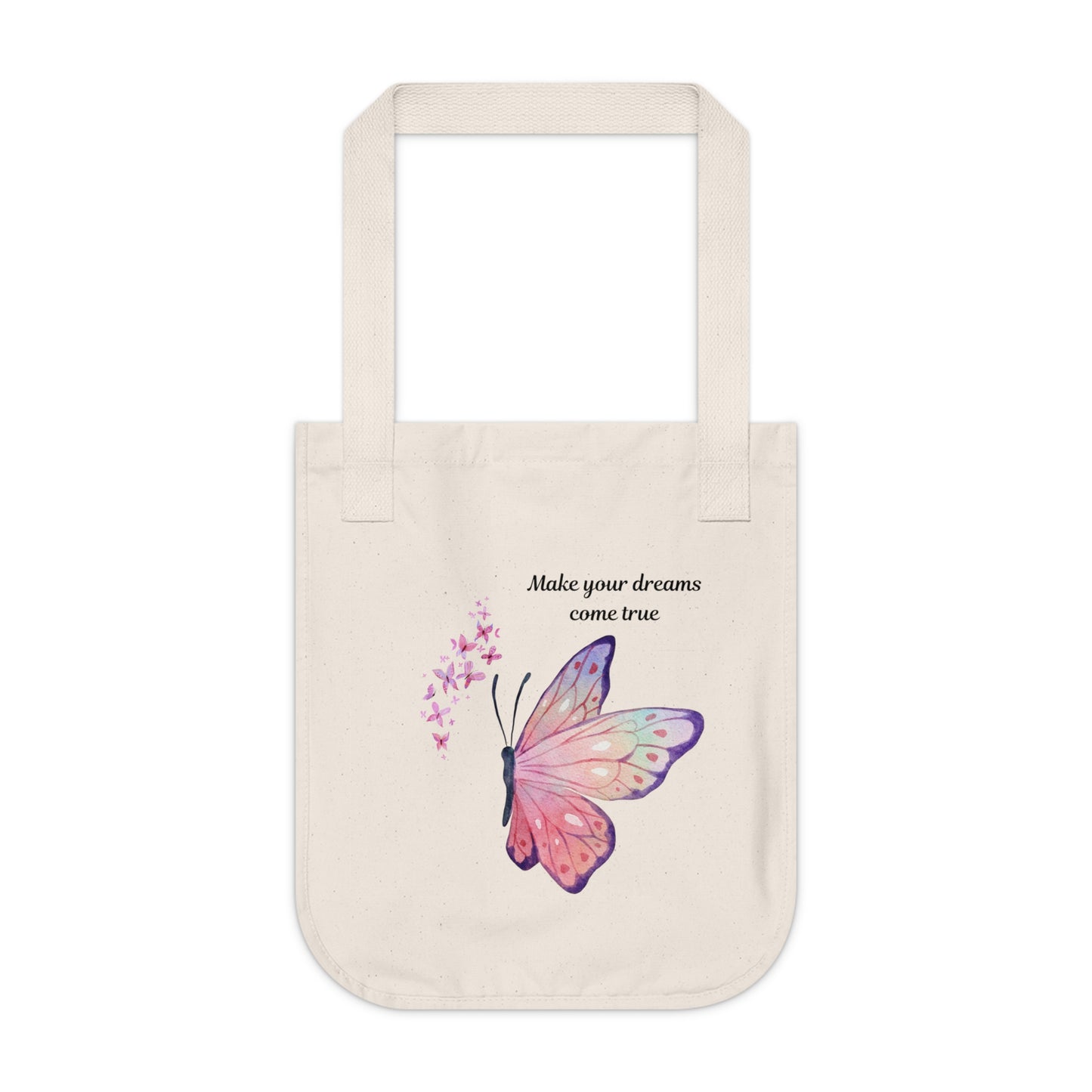 Butterfly Dreams Organic Canvas Tote Bag | Eco-Friendly Bag, Reusable Shopping Tote, Gift for Her, Motivational Quote Bag, Lightweight [...]