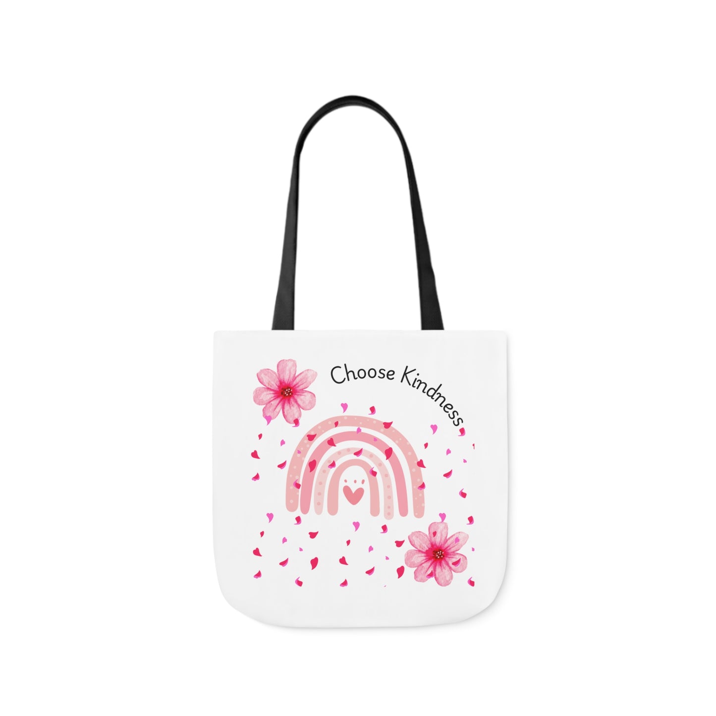 Choose Kindness Canvas Tote Bag with 5-Color Straps