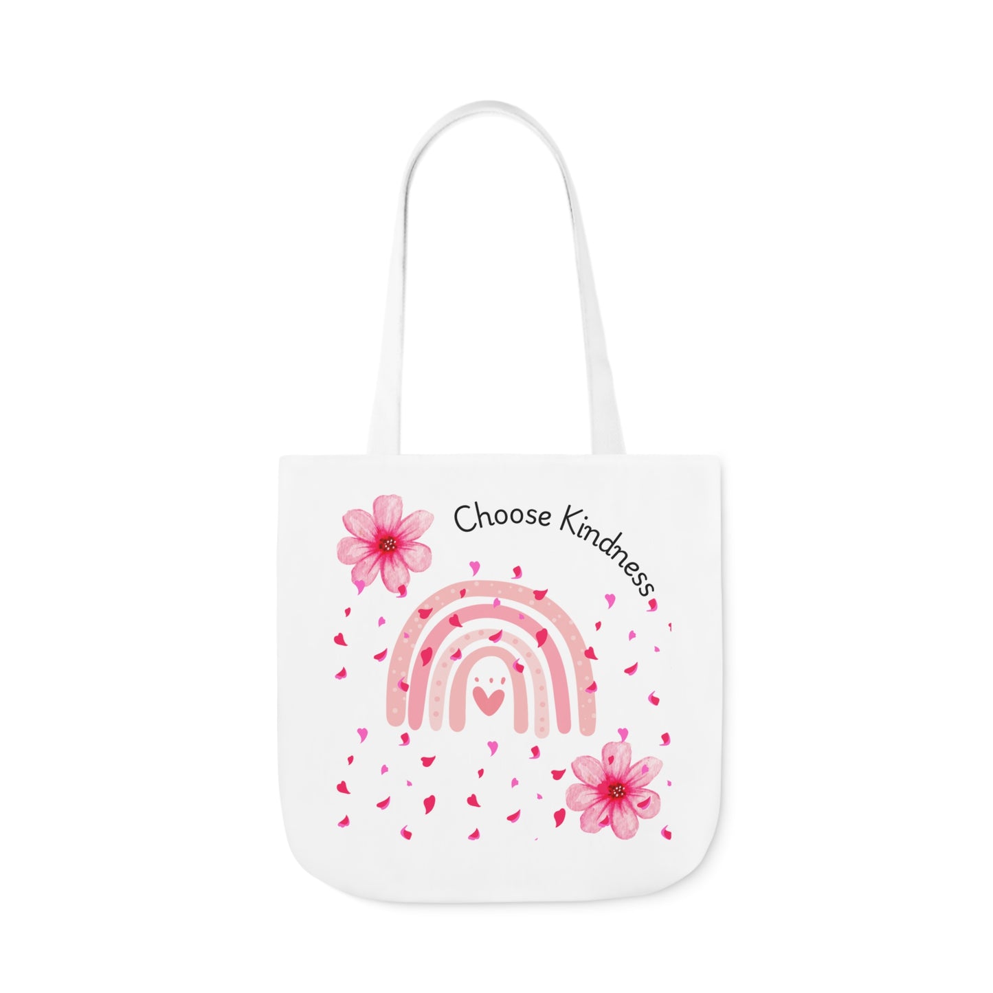 Choose Kindness Canvas Tote Bag with 5-Color Straps