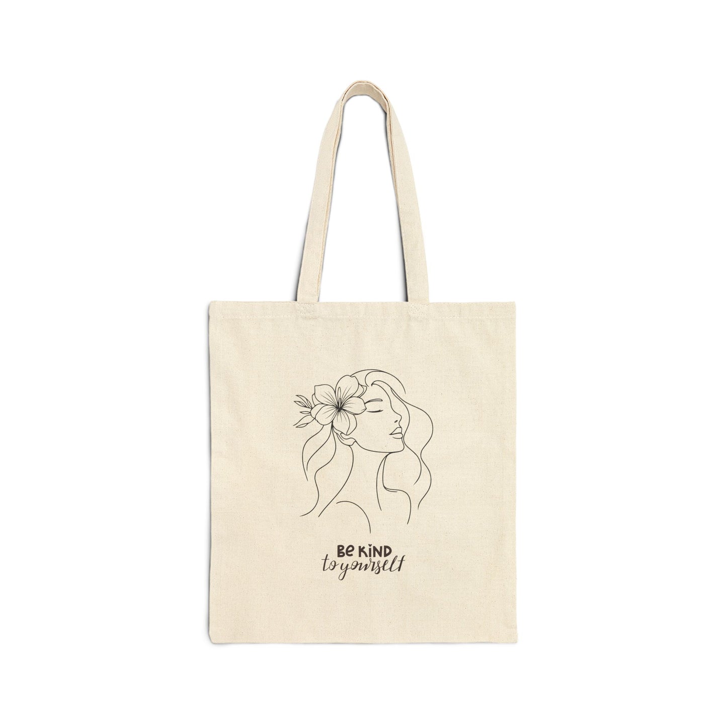Be Kind Canvas Tote Bag - Eco-Friendly Shopping Bag, Reusable Grocery Tote, Gift for Her, Inspirational Bag, Everyday Carryall