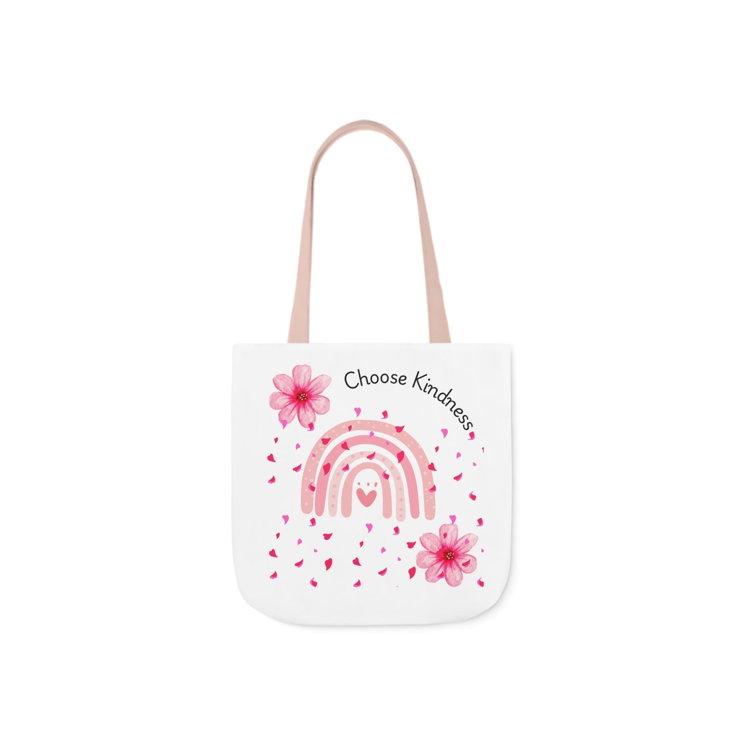 Choose Kindness Canvas Tote Bag with 5-Color Straps