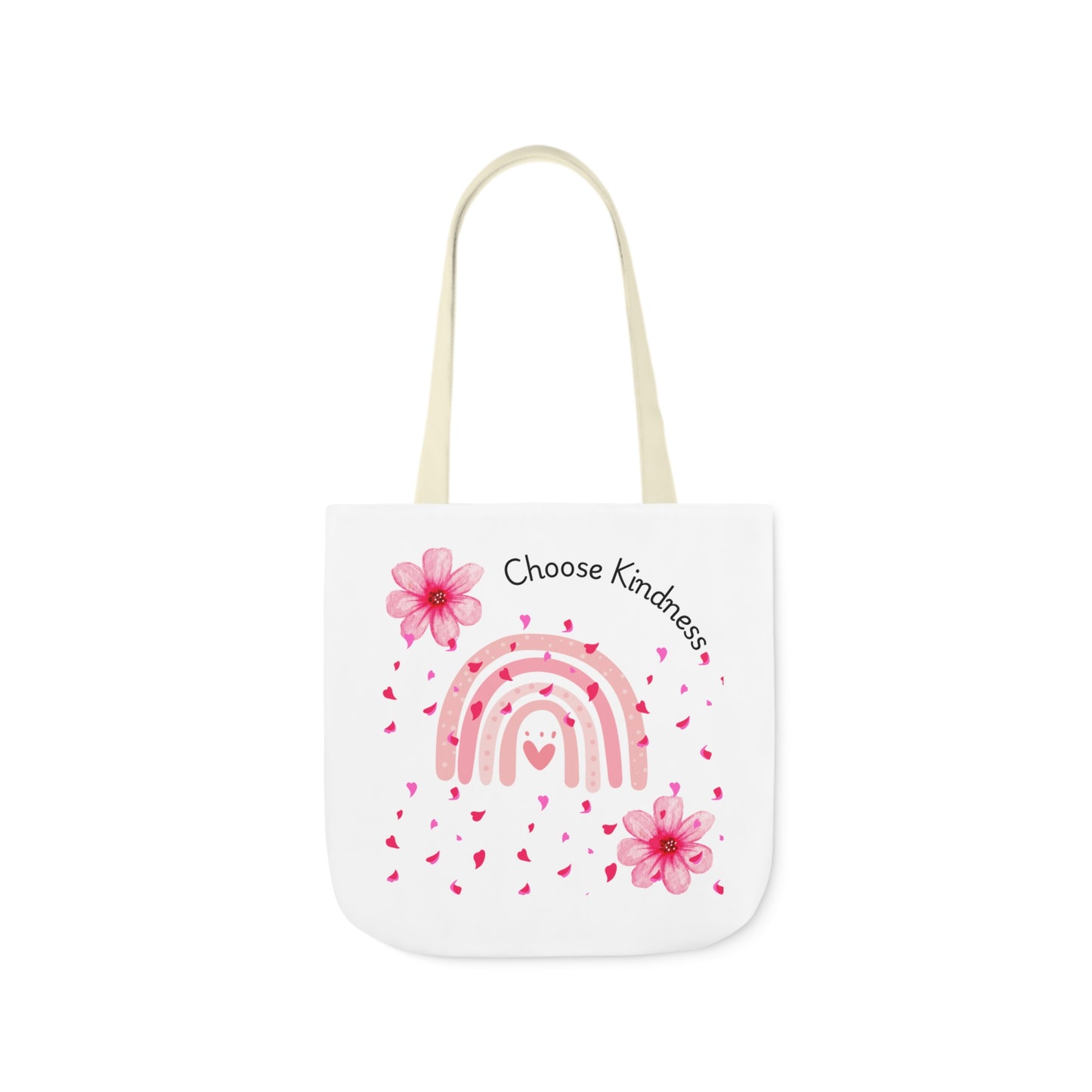 Choose Kindness Canvas Tote Bag with 5-Color Straps